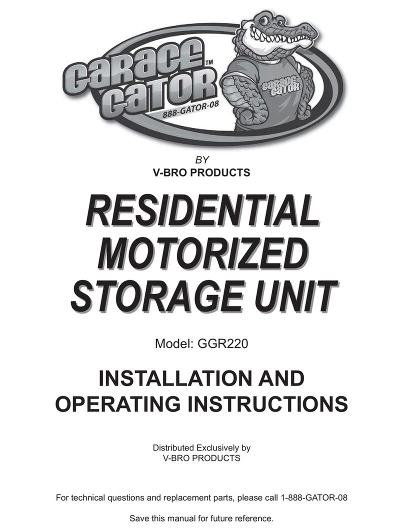 V-Bro Products Garage Gator GGR220 User manual