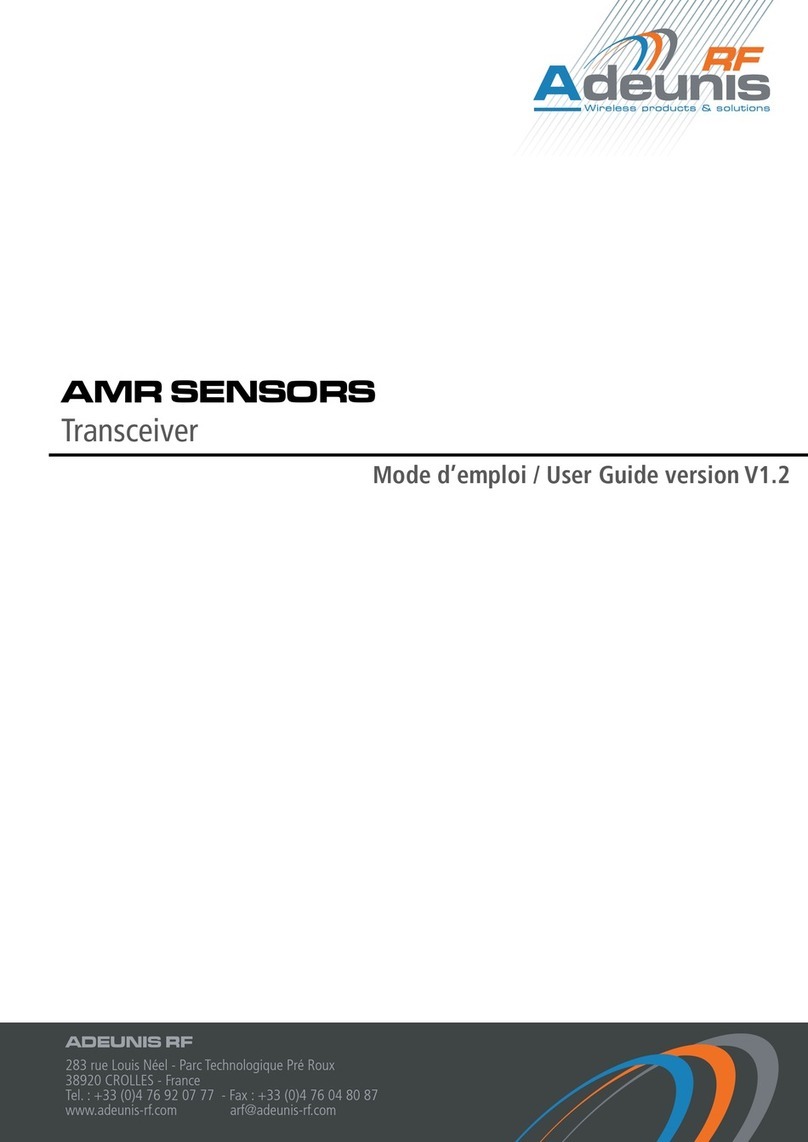 Adeunis RF AMR Series user guide
