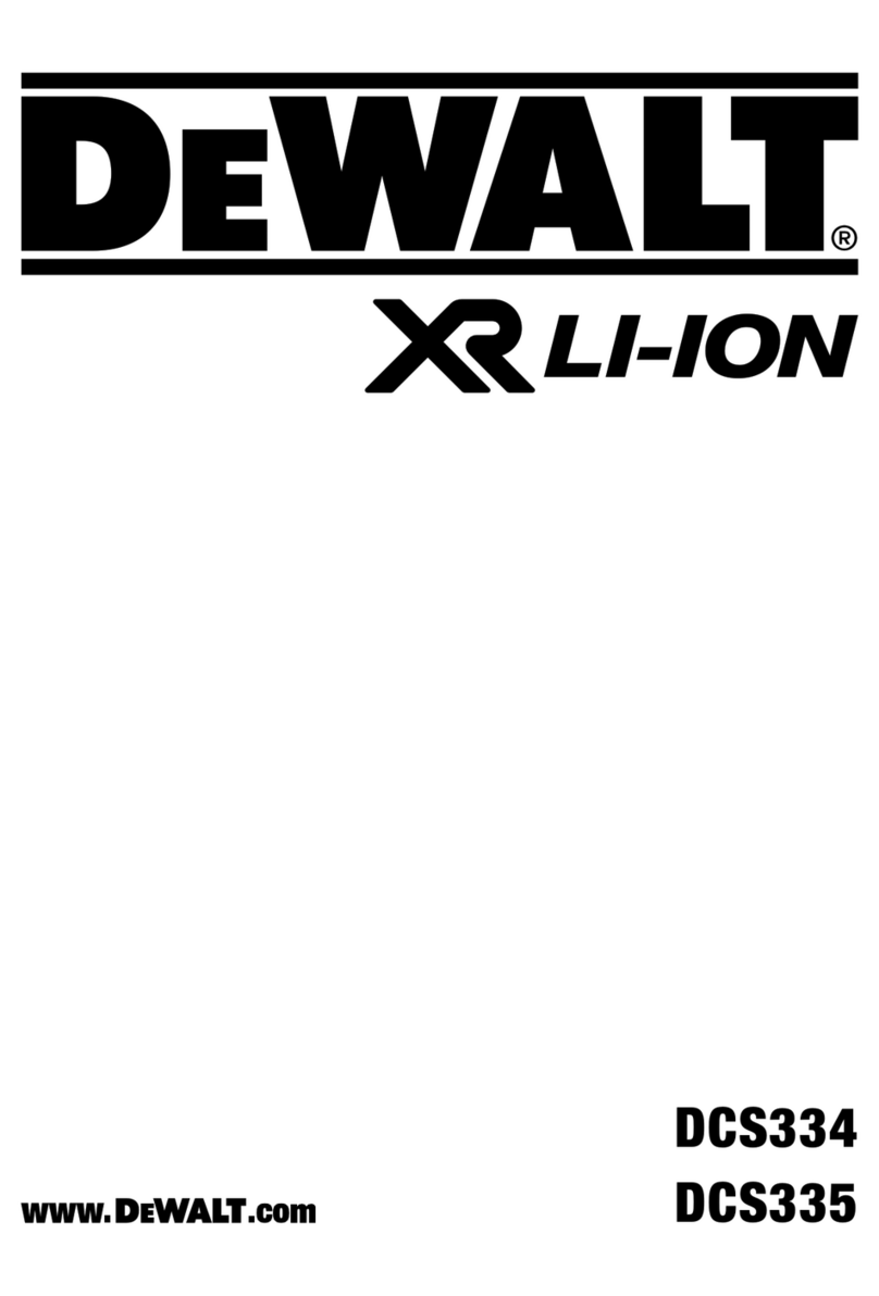 DeWalt XR DCS334 manual DeWalt XR DCS334 manual