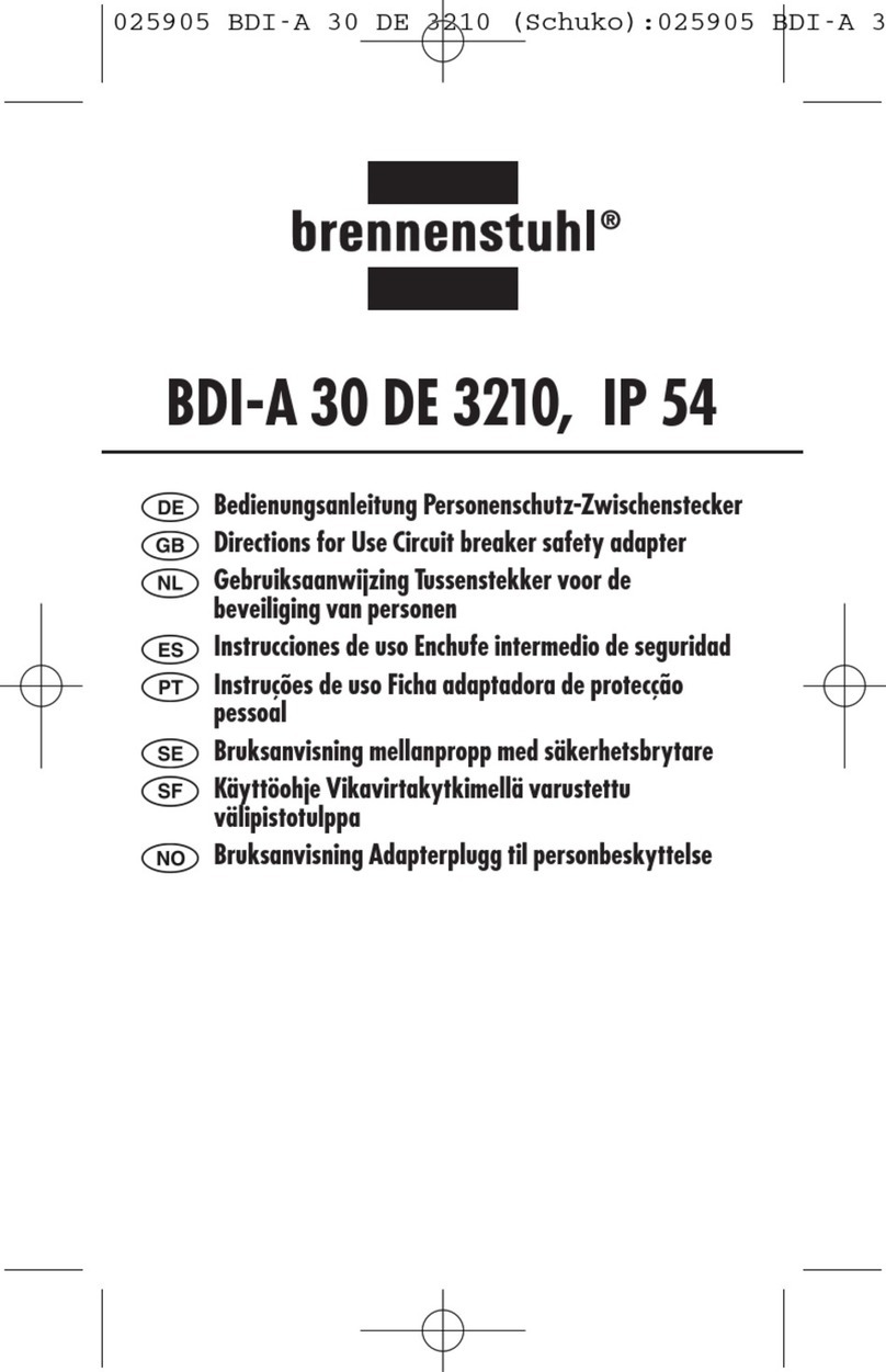brennenstuhl BDI-A 30 DE 3210 Directions for use brennenstuhl BDI-A 30 DE 3210 Directions for use