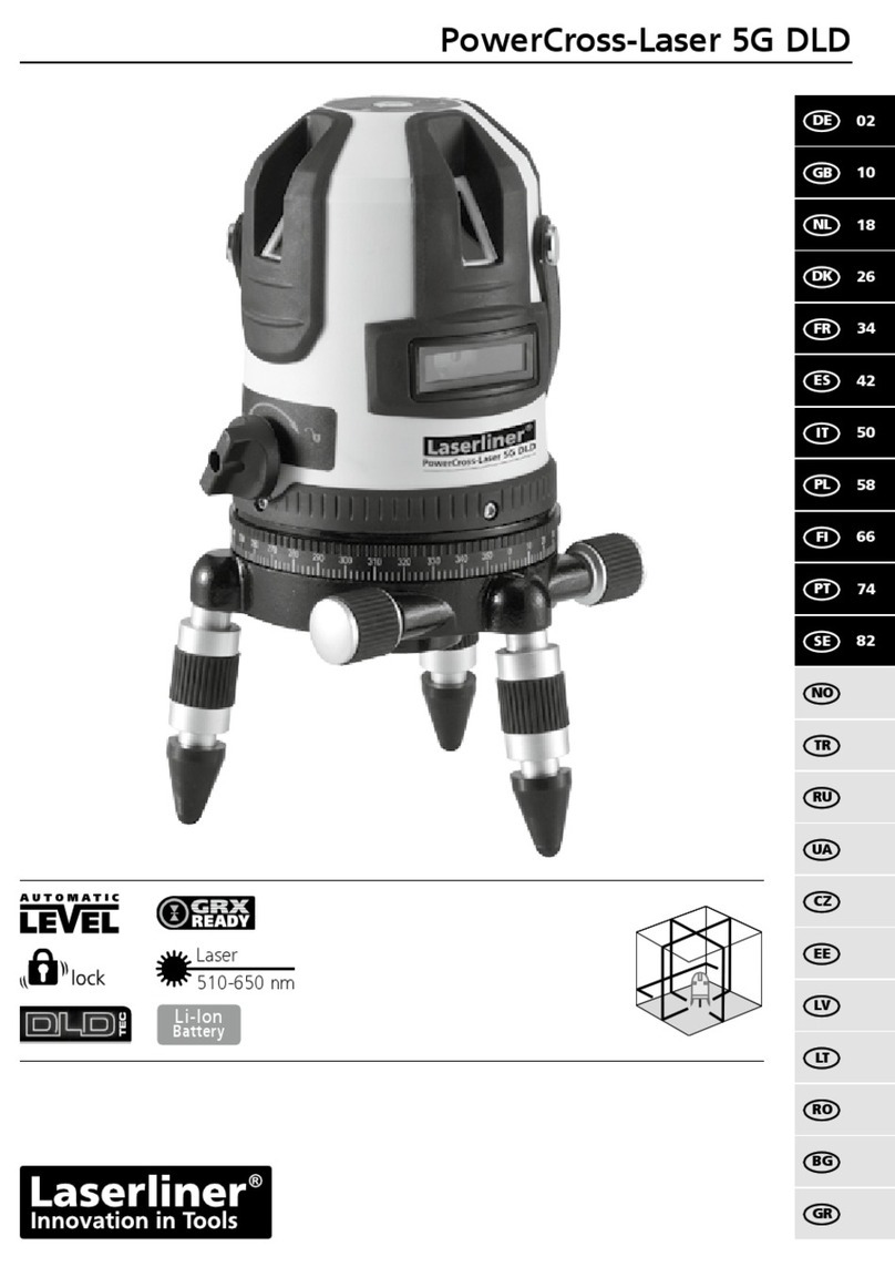 LaserLiner PowerCross-Laser 5G DLD User manual LaserLiner PowerCross-Laser 5G DLD User manual
