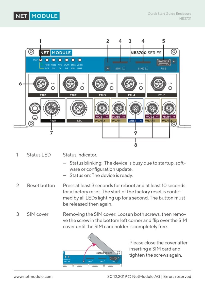 NetModule NB3701 quick start guide