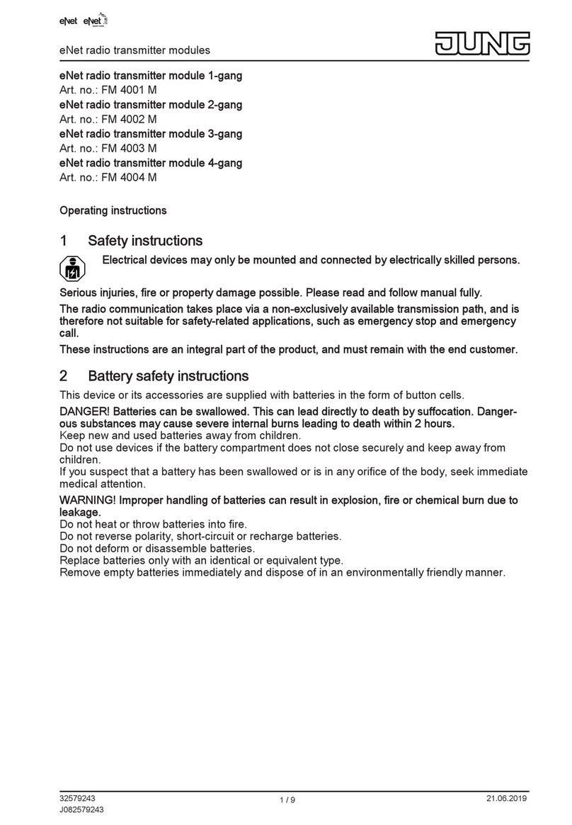 Jung eNet FM 4001 M operating instructions