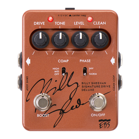 EBS BILLY SHEEHAN SIGNATURE DRIVE DELUXE user manual