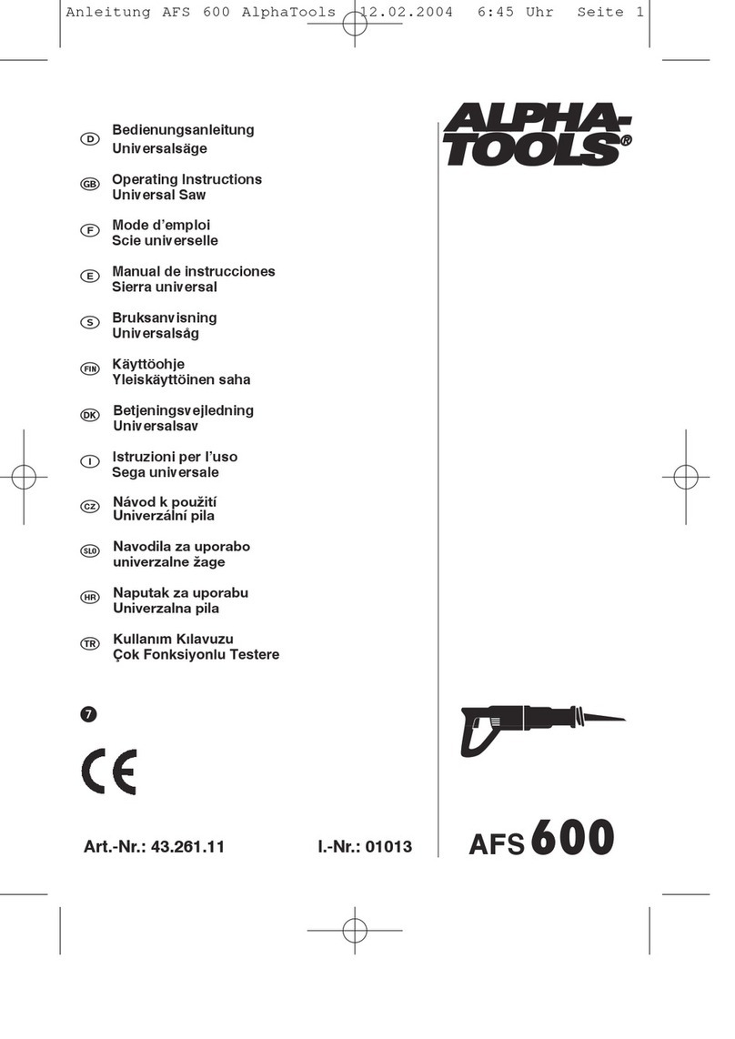 EINHELL AlphaTools AFS600 User manual