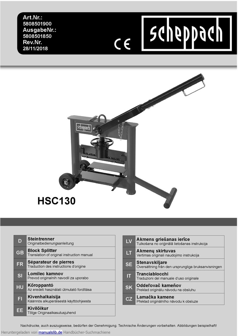 Scheppach HSC130 Translation of original instruction manual Scheppach HSC130 Translation of original instruction manual