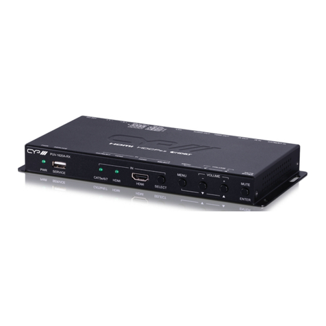 CYP PUV-1620A-RX Operation manual
