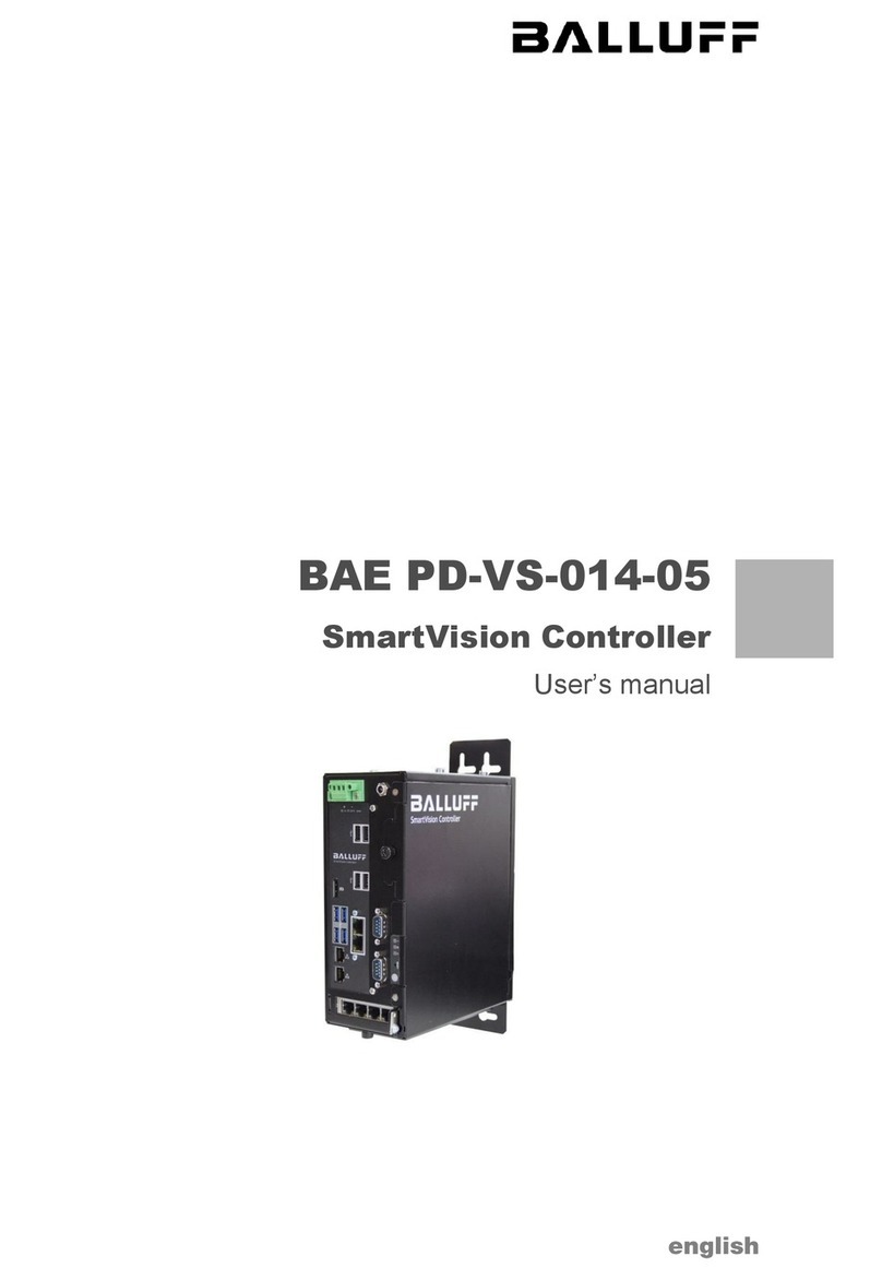 Balluff SmartVision BAE PD-VS-014-05 User manual