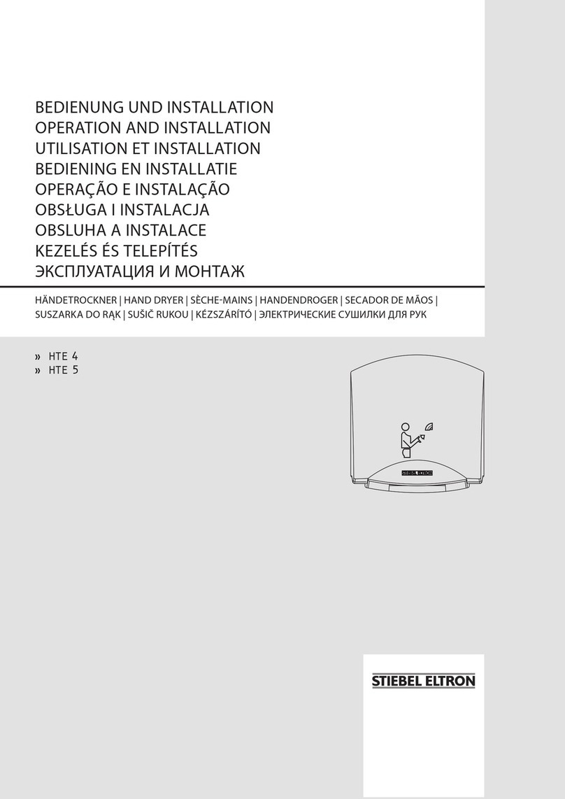 STIEBEL ELTRON HTE 4 Operation and installation