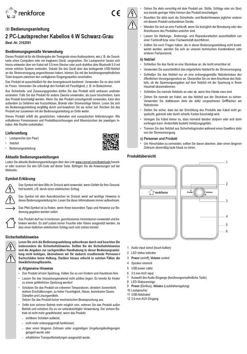 Renkforce 2162591 operating instructions