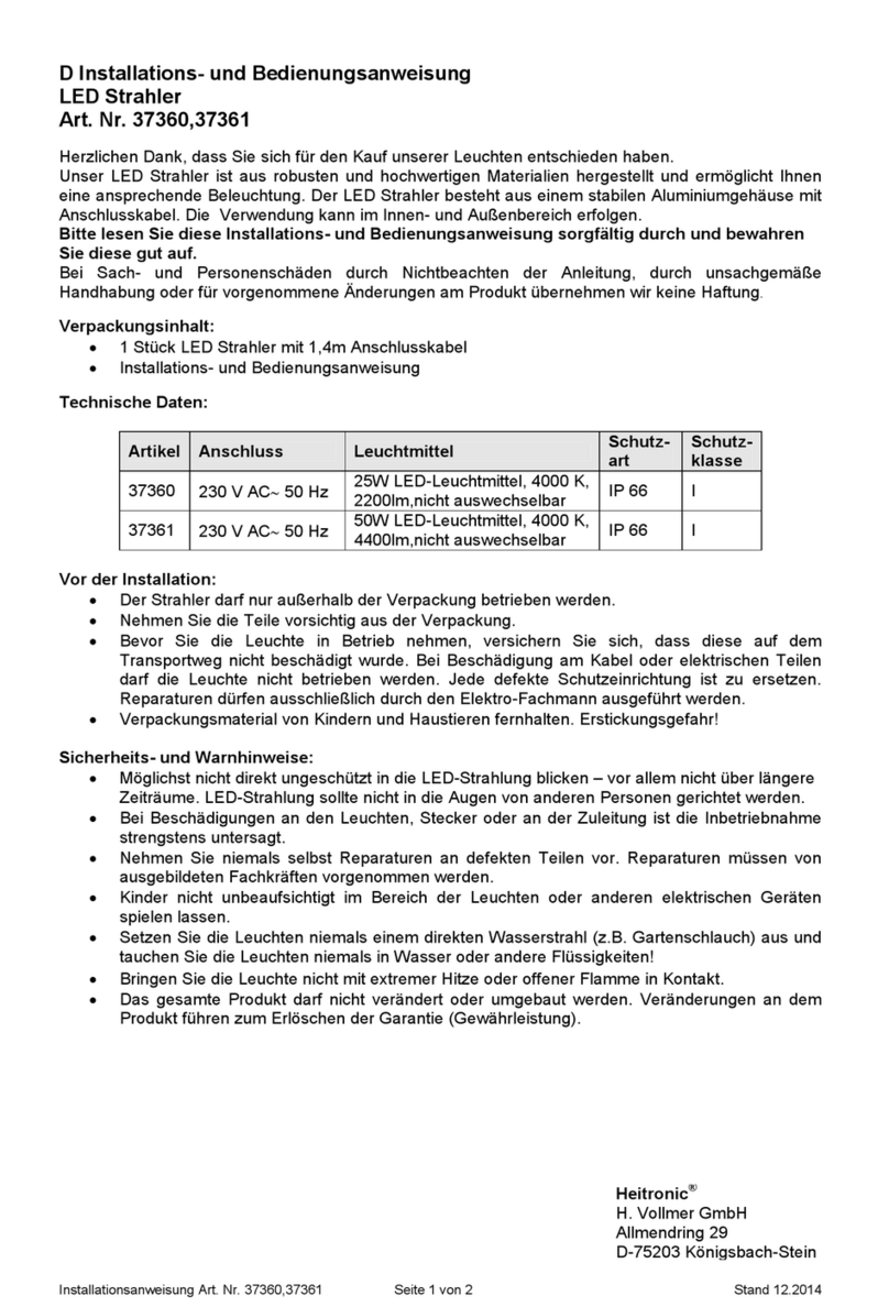 Heitronic 37360 User manual