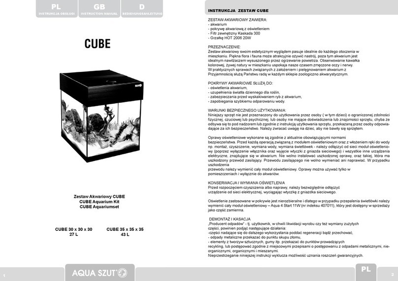 AQUA SZUT CUBE instruction manual