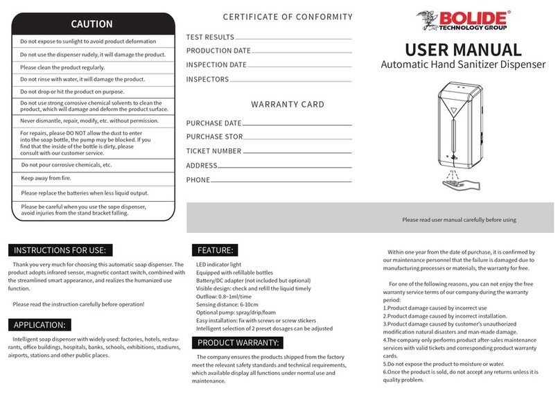Bolide KW268 user manual