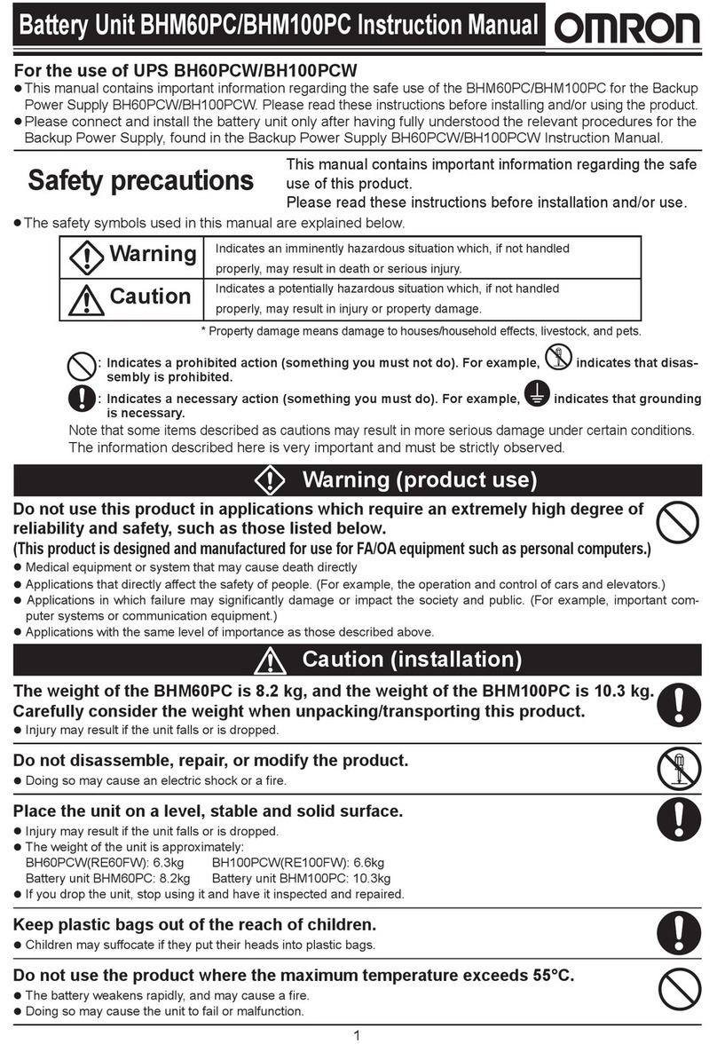 Omron BHM60PC instruction manual