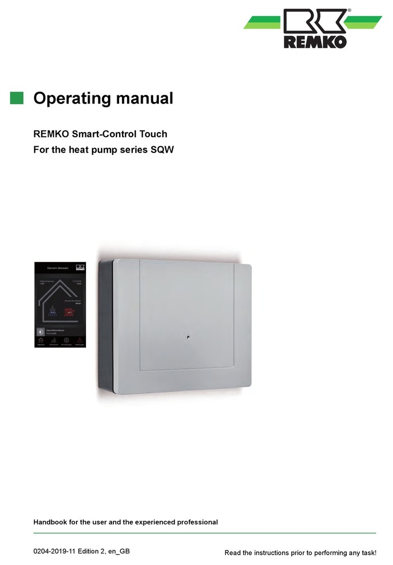REMKO Smart Control Touch operating manual