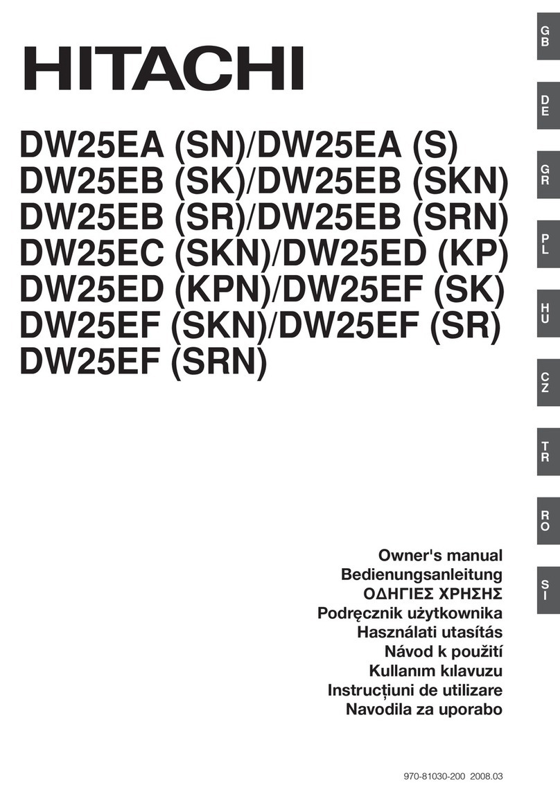 Hitachi DW25EA User manual