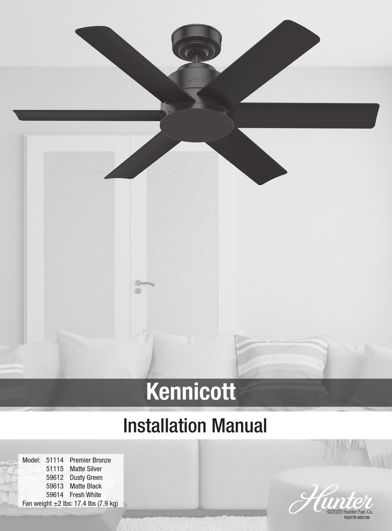 Hunter Kennicott 51114 installation manual