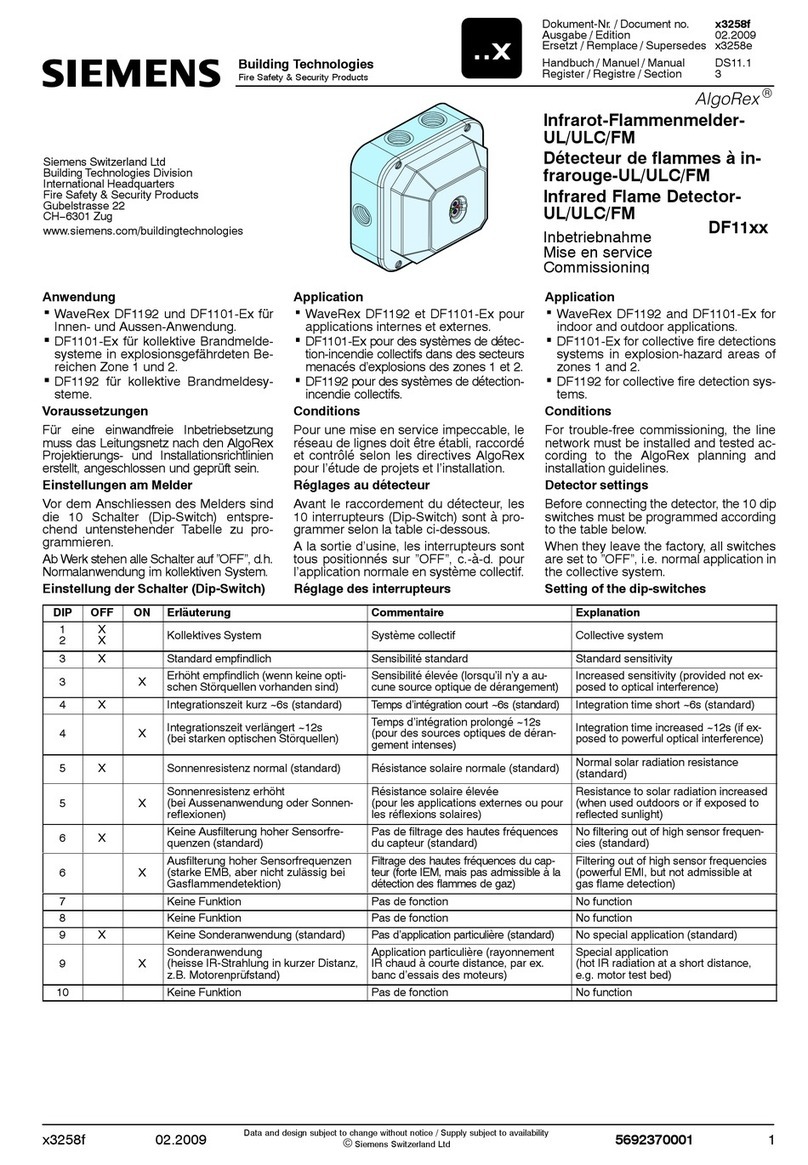 Siemens DF11 Series User manual