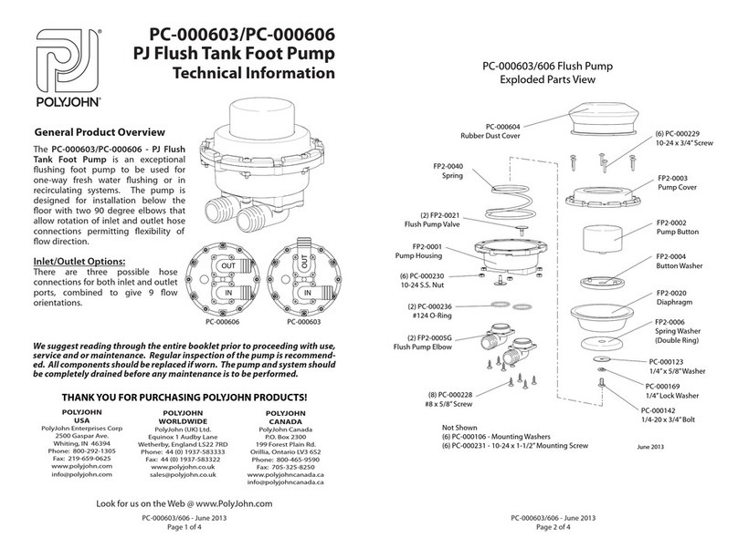 PolyJohn PC-000603 technical information