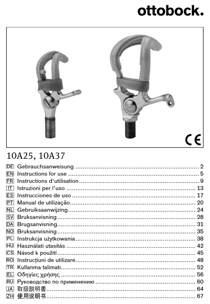 Otto Bock 10A25 User manual Otto Bock 10A25 User manual