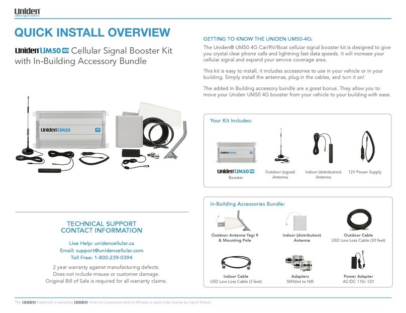 Uniden UM50 4G Quick install