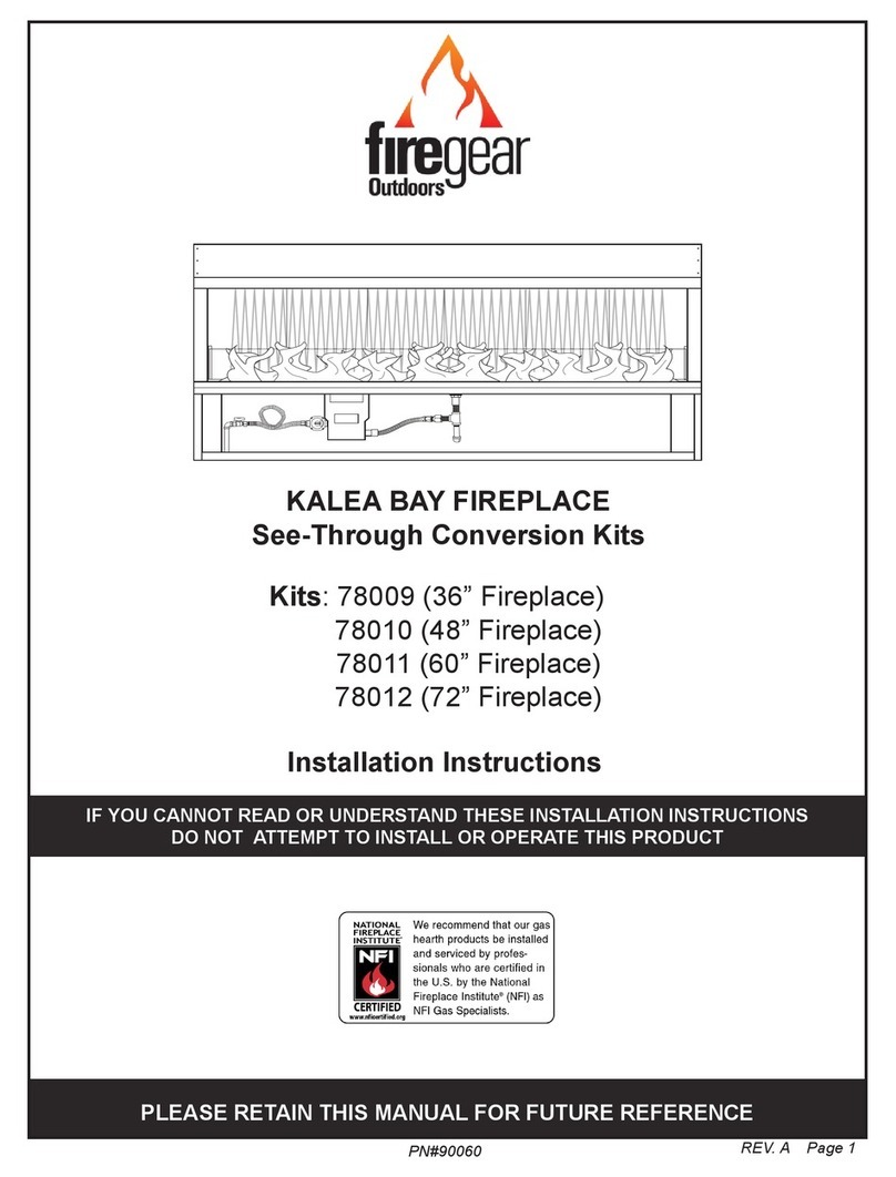 Firegear KALEA BAY installation instructions