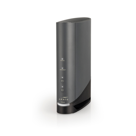 Arris TG 3442 User manual