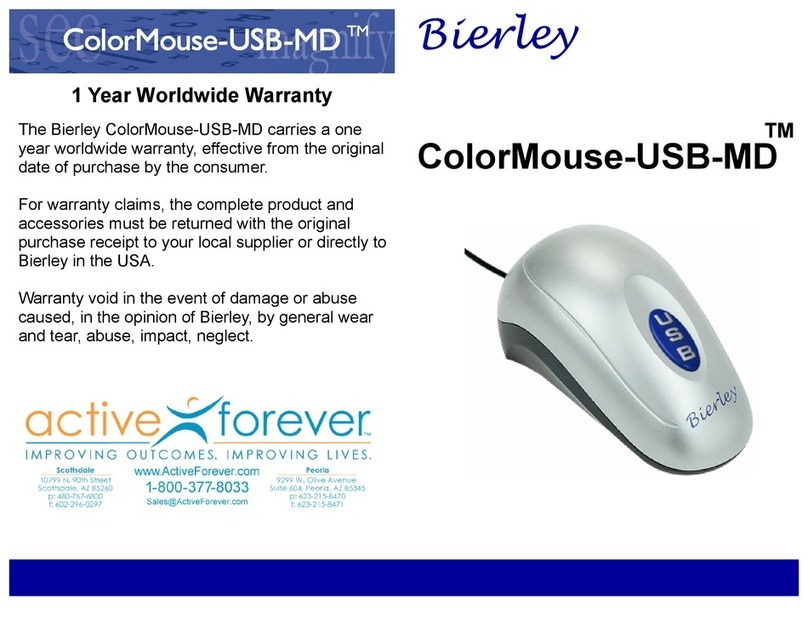 Activeforever Bierley ColorMouse-USB-MD quick start guide