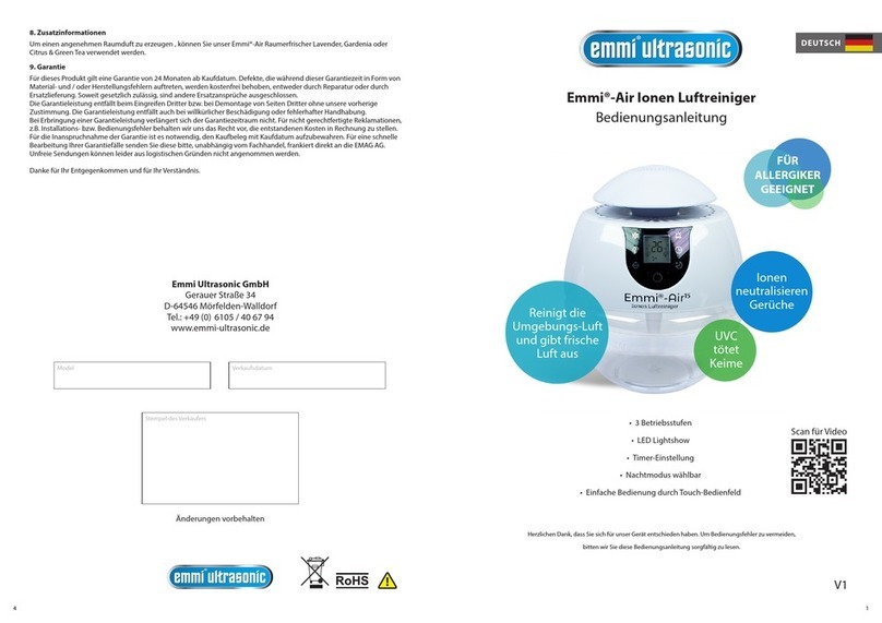 Emmi Emmi-Air 15 operating manual