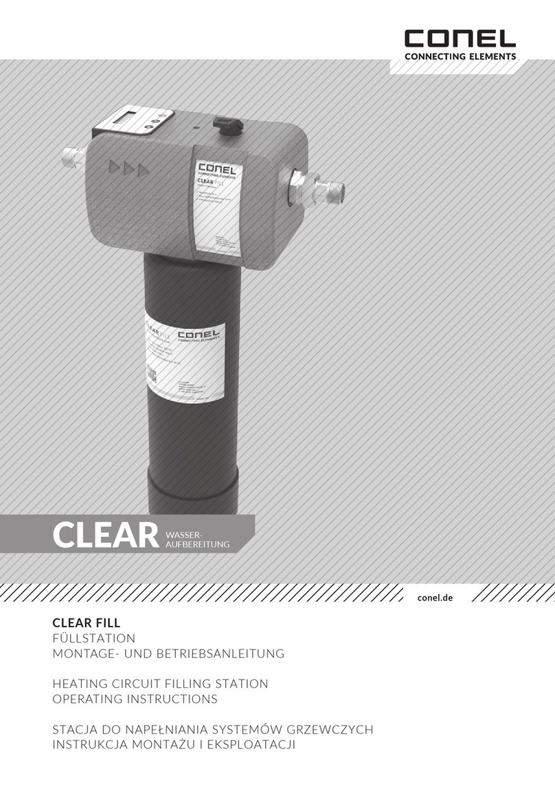 Conel CLEAR FILL operating instructions