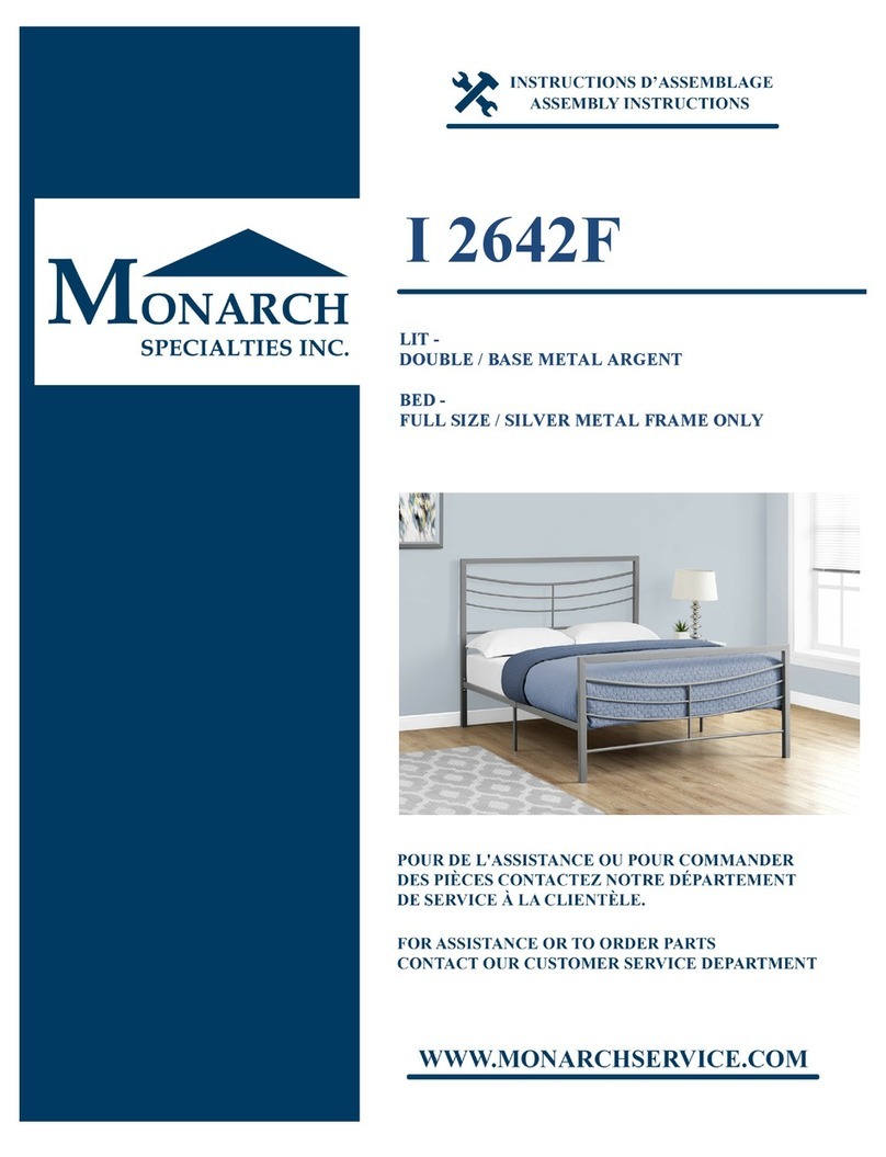 Monarch Specialties I 2642F Assembly instructions