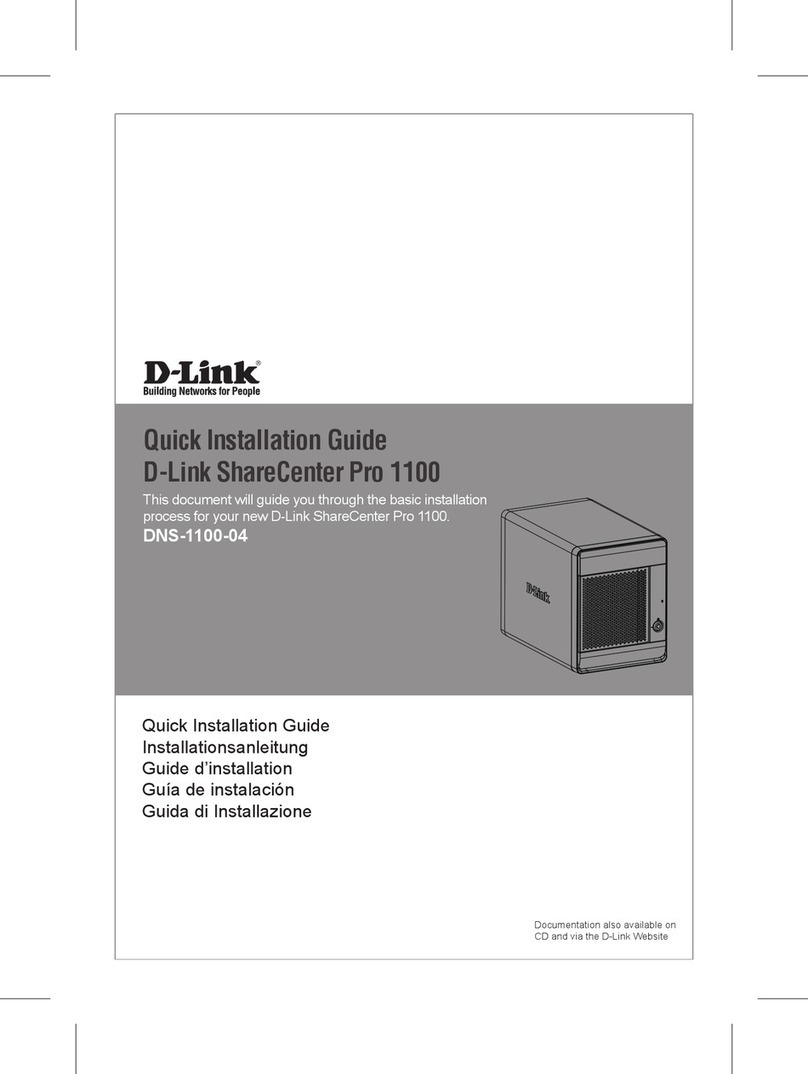 D-Link SHARECENTER PRO 1100 User manual