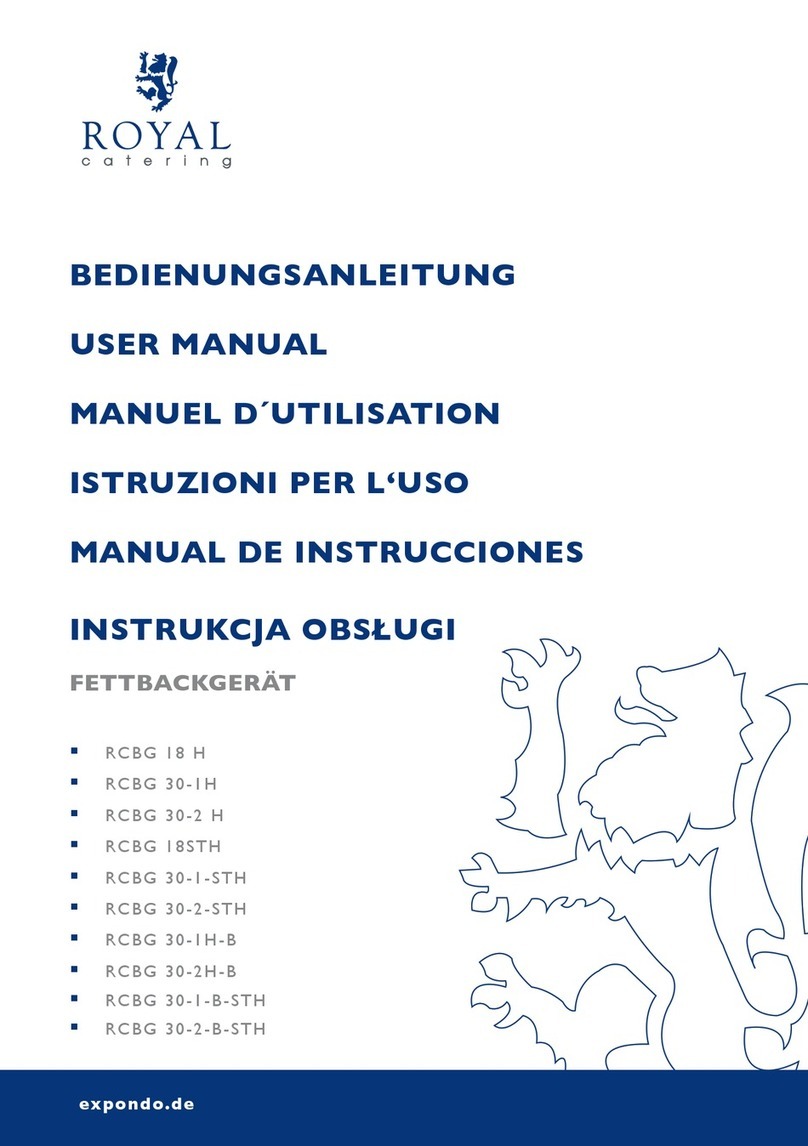 Royal Catering RCBG 18 H user manual