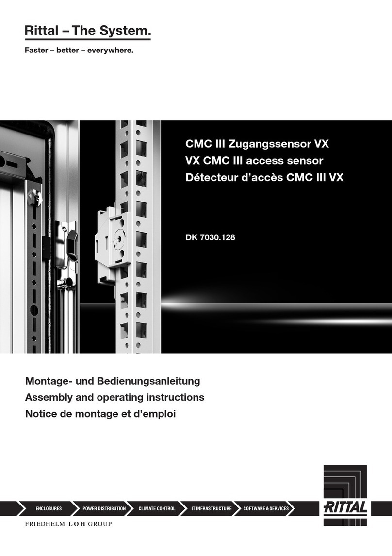 Rittal DK 7030.128 Assembly and operating instructions