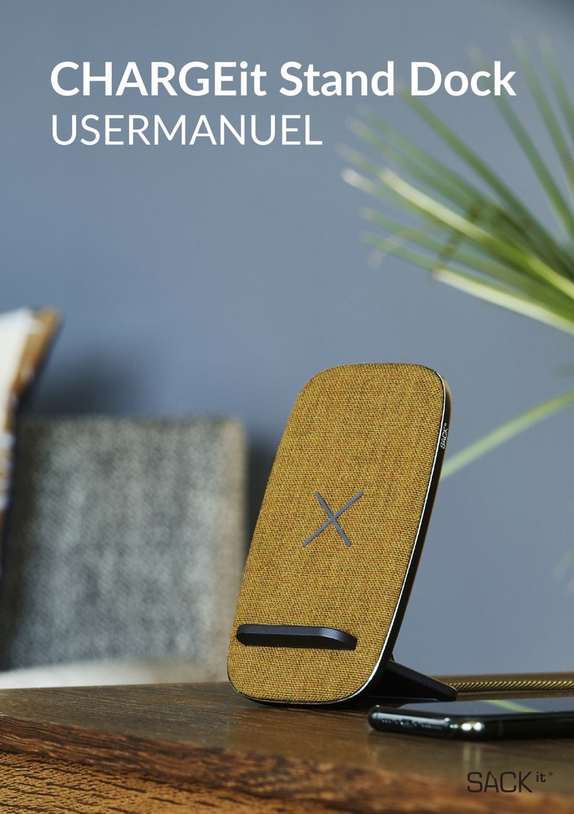 SACKit CHARGEit Stand Dock User manual