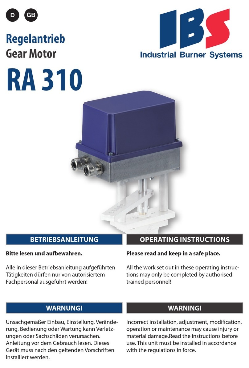 IBS RA 310 operating instructions