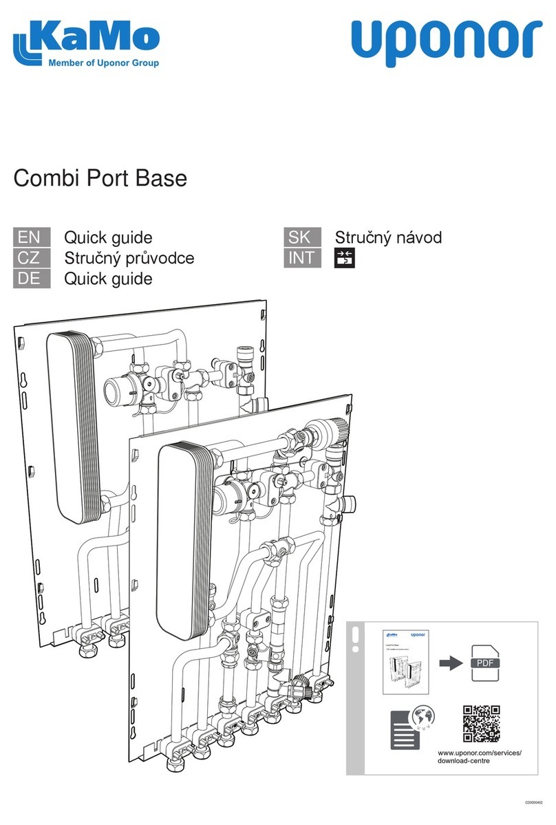 Uponor KaMo Combi Port Base User manual Uponor KaMo Combi Port Base User manual