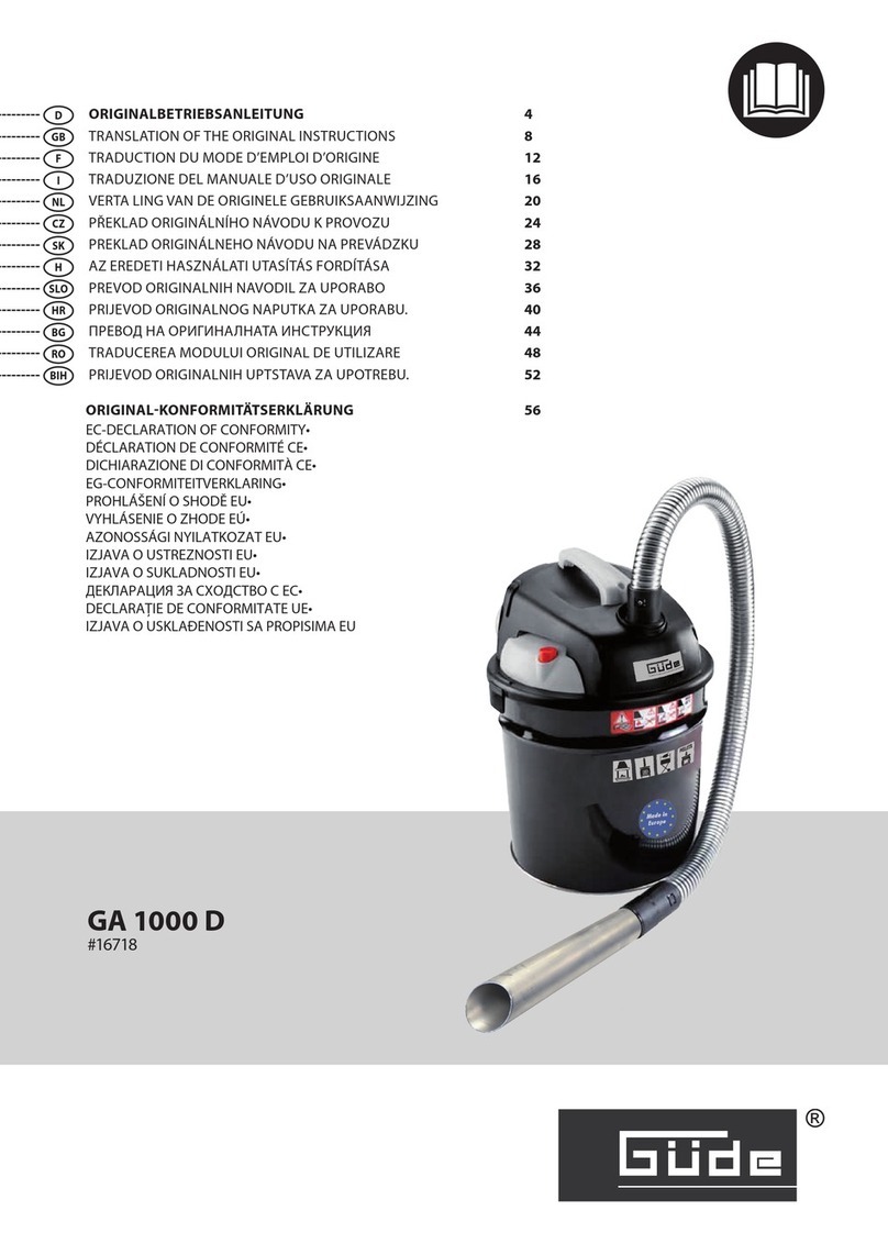 Gude GA 1000 D User manual Gude GA 1000 D User manual