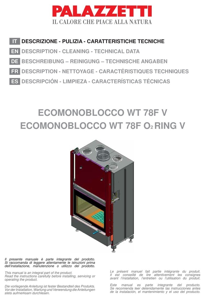Palazzetti ECOMONOBLOCCO WT 78F V Instruction manual