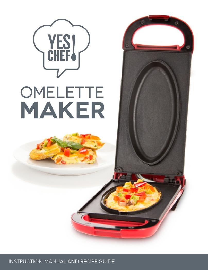 Yes Chef! OMELETTE MAKER Instruction manual and recipe guide