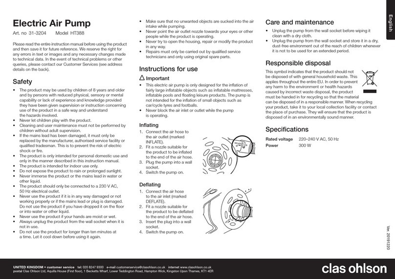 Clas Ohlson HT388 User manual