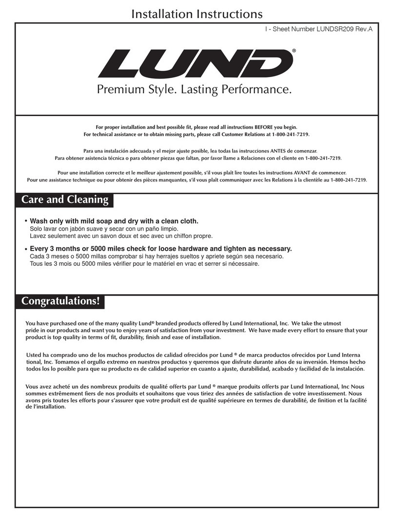 Lund SR2 User manual