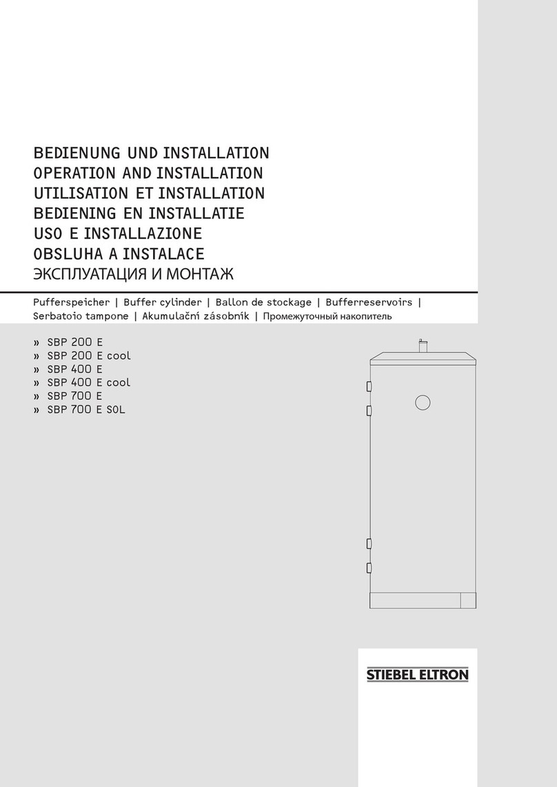 STIEBEL ELTRON SBP 200 E Operation and installation
