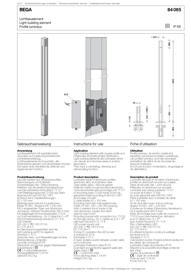 BEGA 84 065 Instructions for use