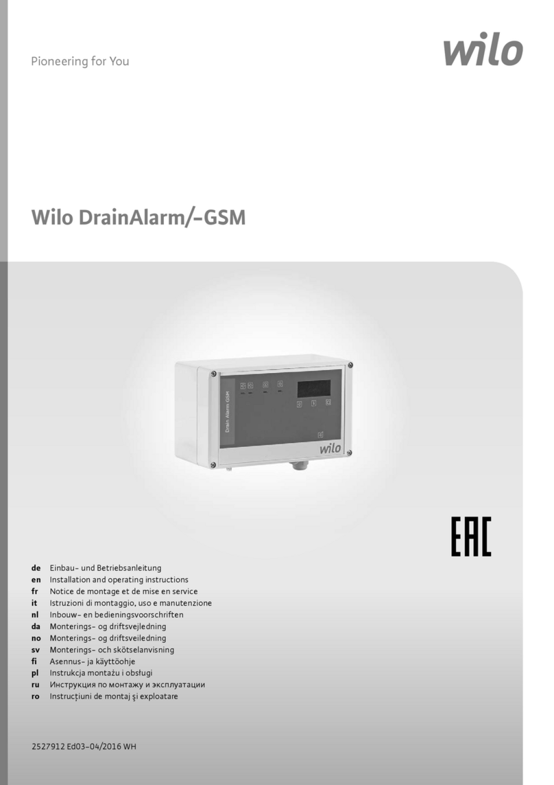 Wilo Control DrainAlarm Installation and operating instructions