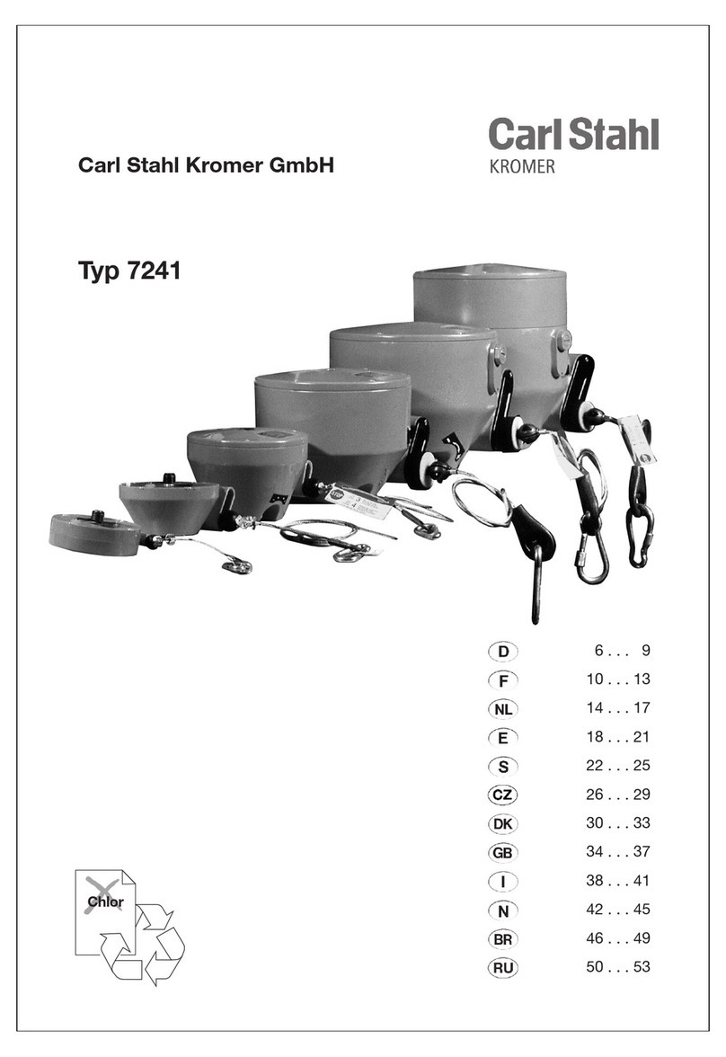 Carl Stahl Kromer 7241 Series operating instructions