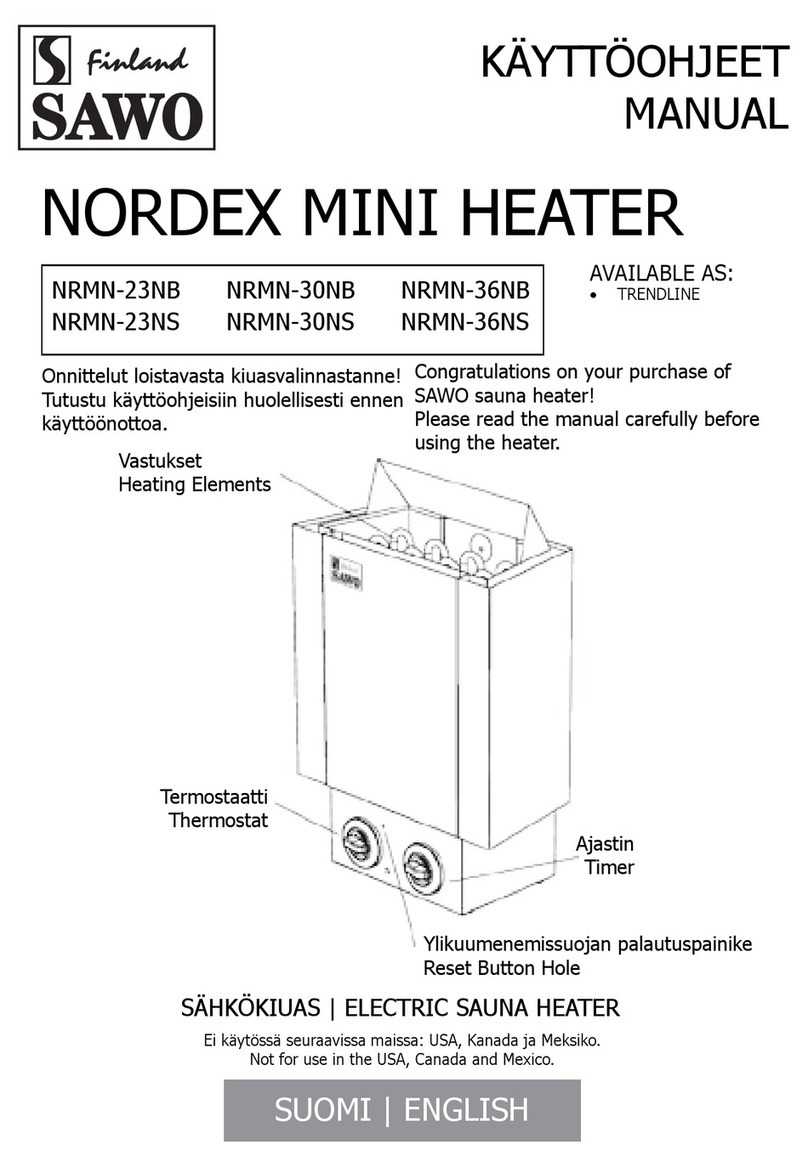Sawo NORDEX MINI HEATER User manual