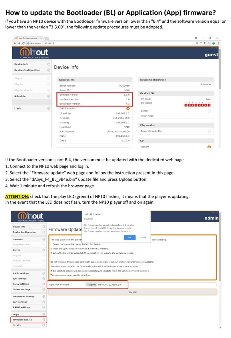 inout NP10 HOW TO UPDATE FIRMWARE