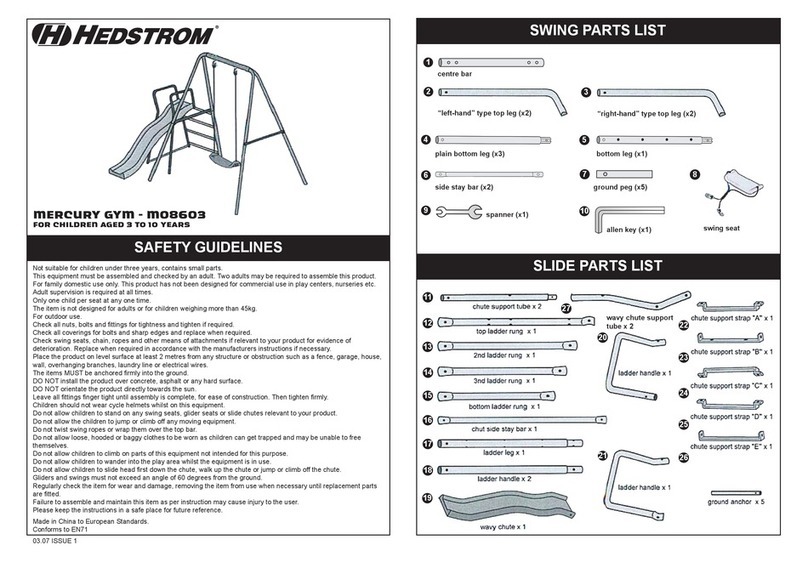 Hedstrom MERCURY GYM User manual