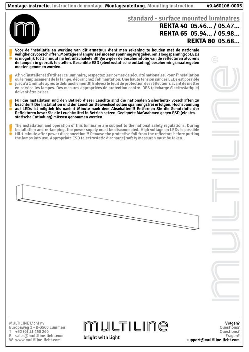 MULTILINE Rekta 40 Mounting instruction